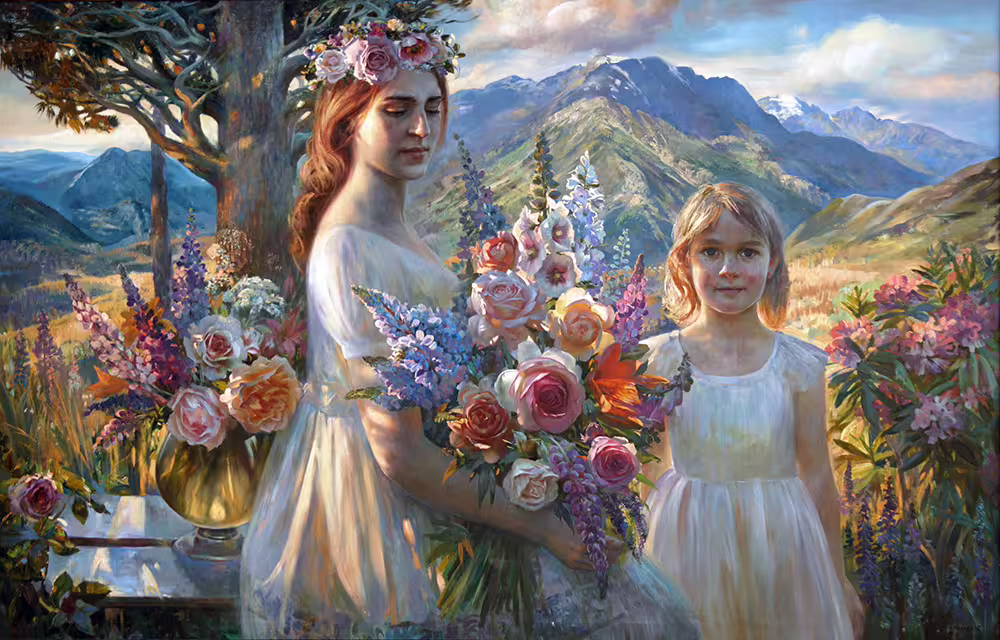 Екатерина Аникеева. Флора.  Холст-масло. 110 -170. 2018г. (1).jpg