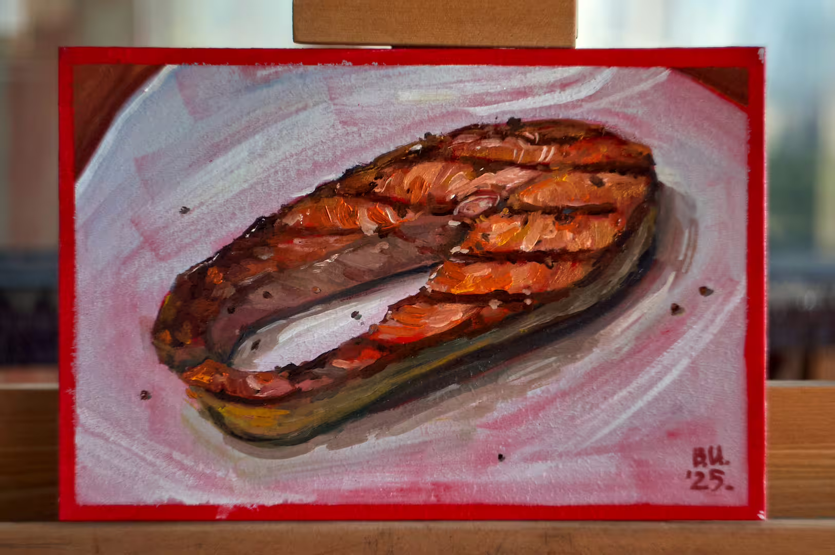 «Стейк из рыбы», к.м., 30×20.JPG