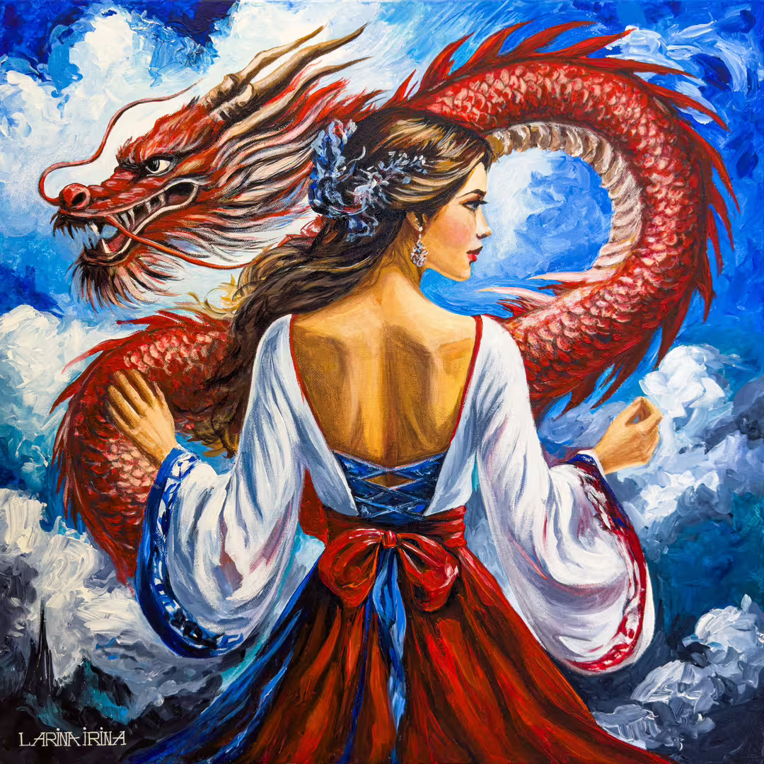 Ларина Ирина, «Красный дракон», 60х60 см, широкий подрамник, холст 100% хлопок, акрил, 2025 (10mb).jpg