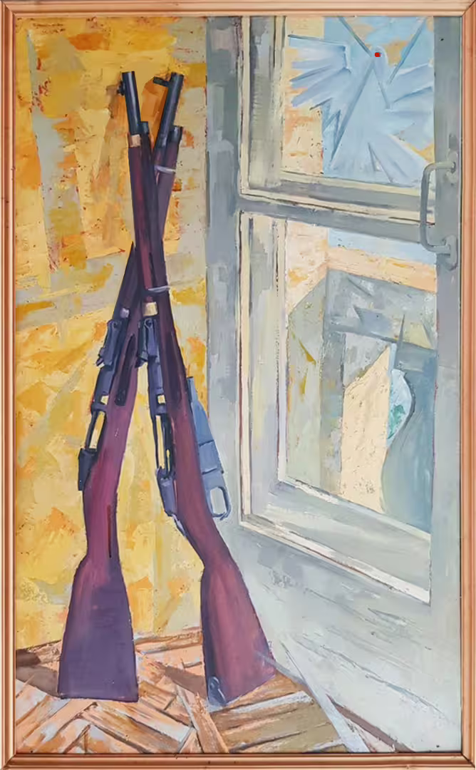 Прощай оружие  ДВП масло  122 х 75см.png