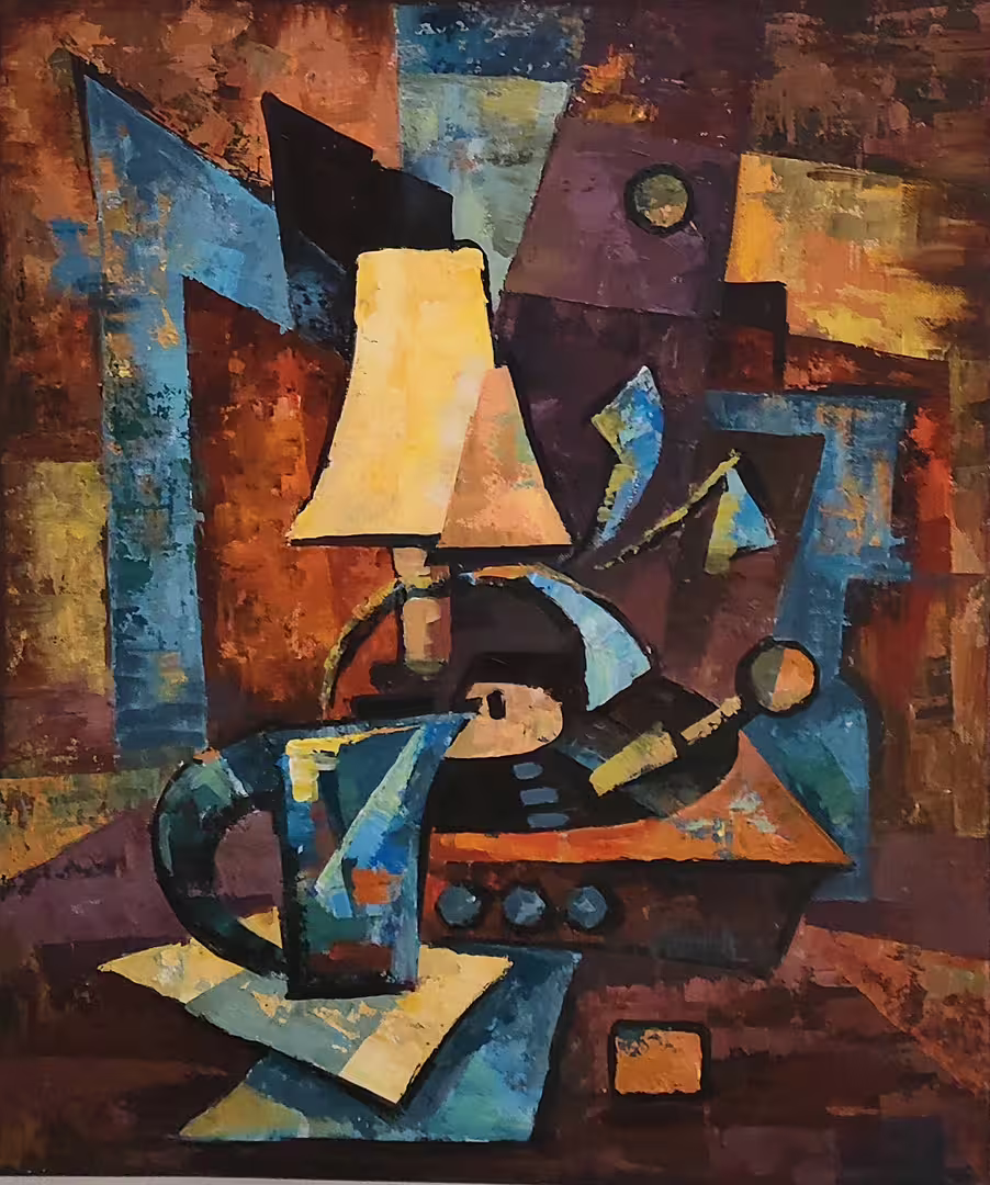 Добротворцева И.А. Старая пластинка, холст,акрил, 50х60.jpg