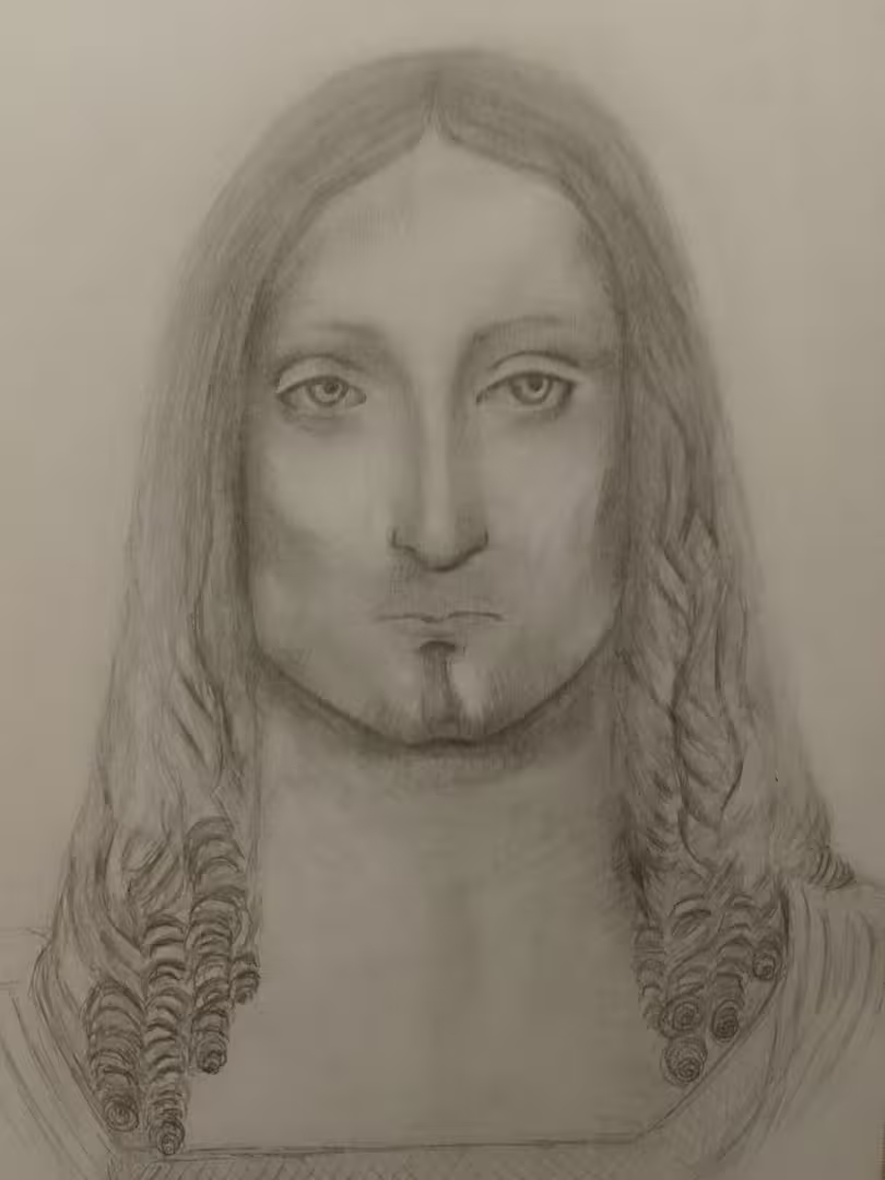 Армида Кужева_Копия Леонардо да Винчи Спаситель Мира_2025_А4(21 29,7)_бумага, карандаш.jpg