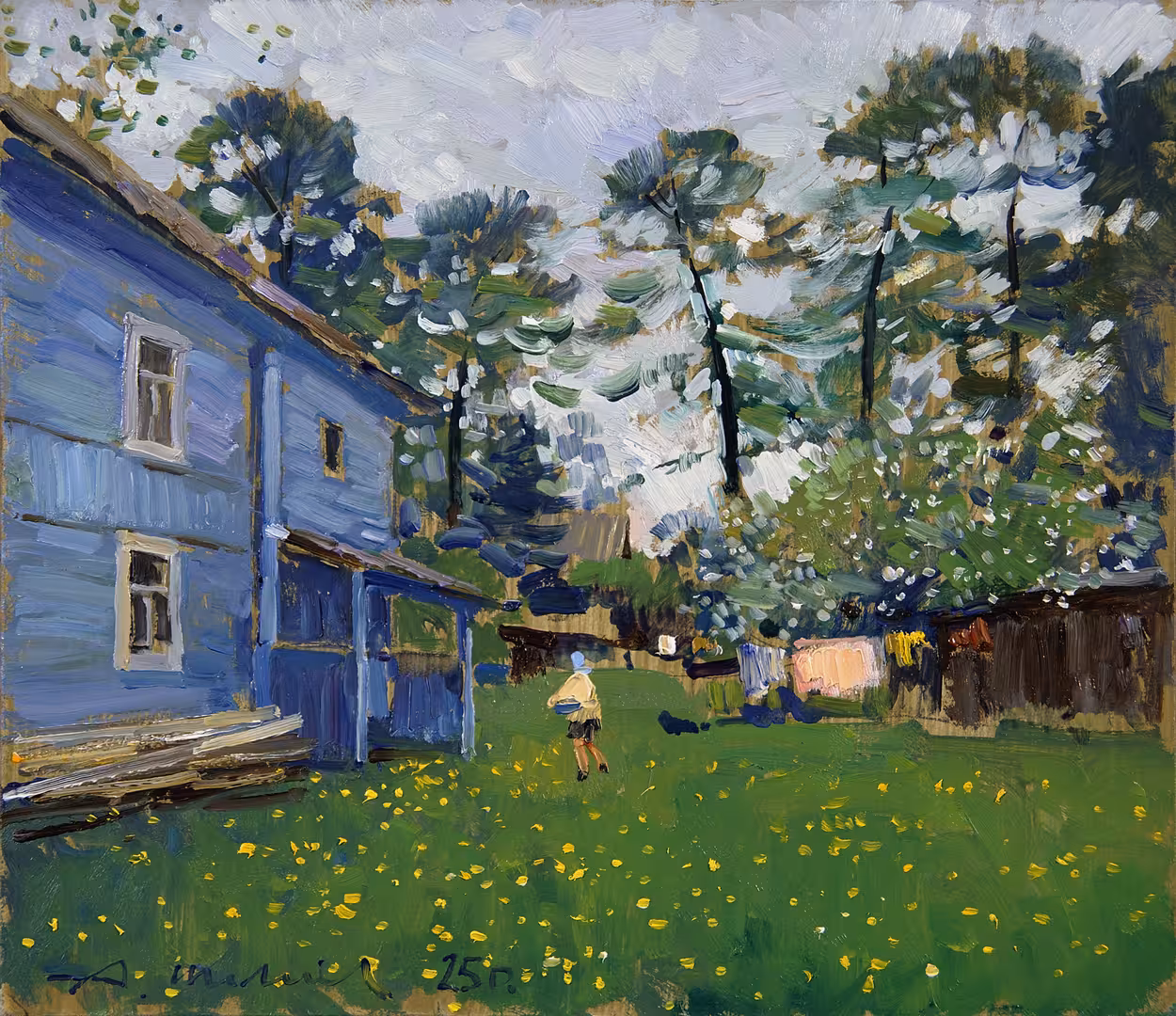 1.В Любытино, май. Д. В. П., масло 20, 5 х 23, 8 см. 2025.jpg