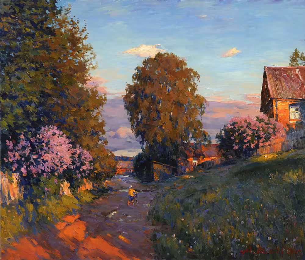 Вечер.Начало лета.Холст,масло 72 х 83,5 см.2011.jpg