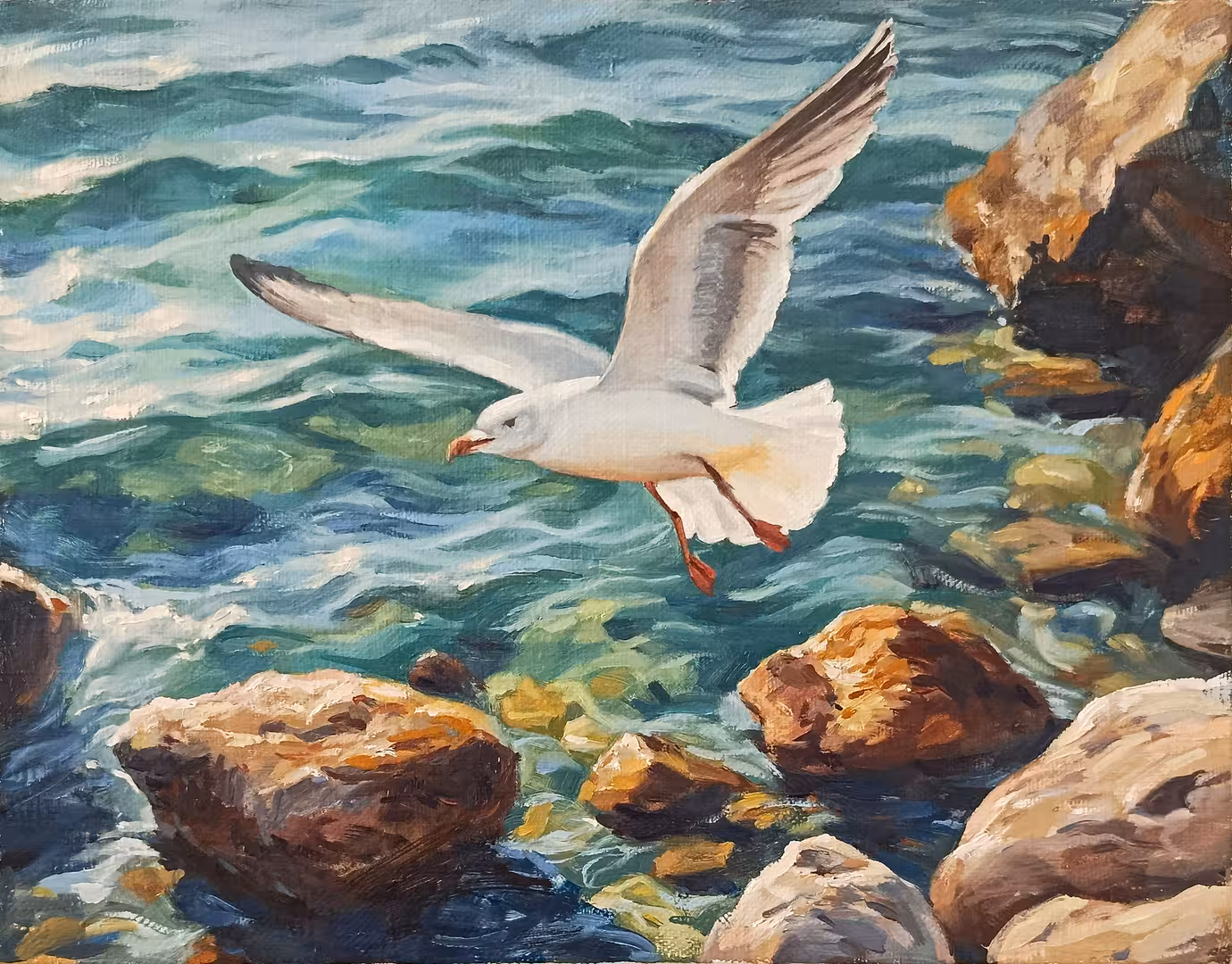 Холст, масло. «Чайка». 25х32 см.jpg