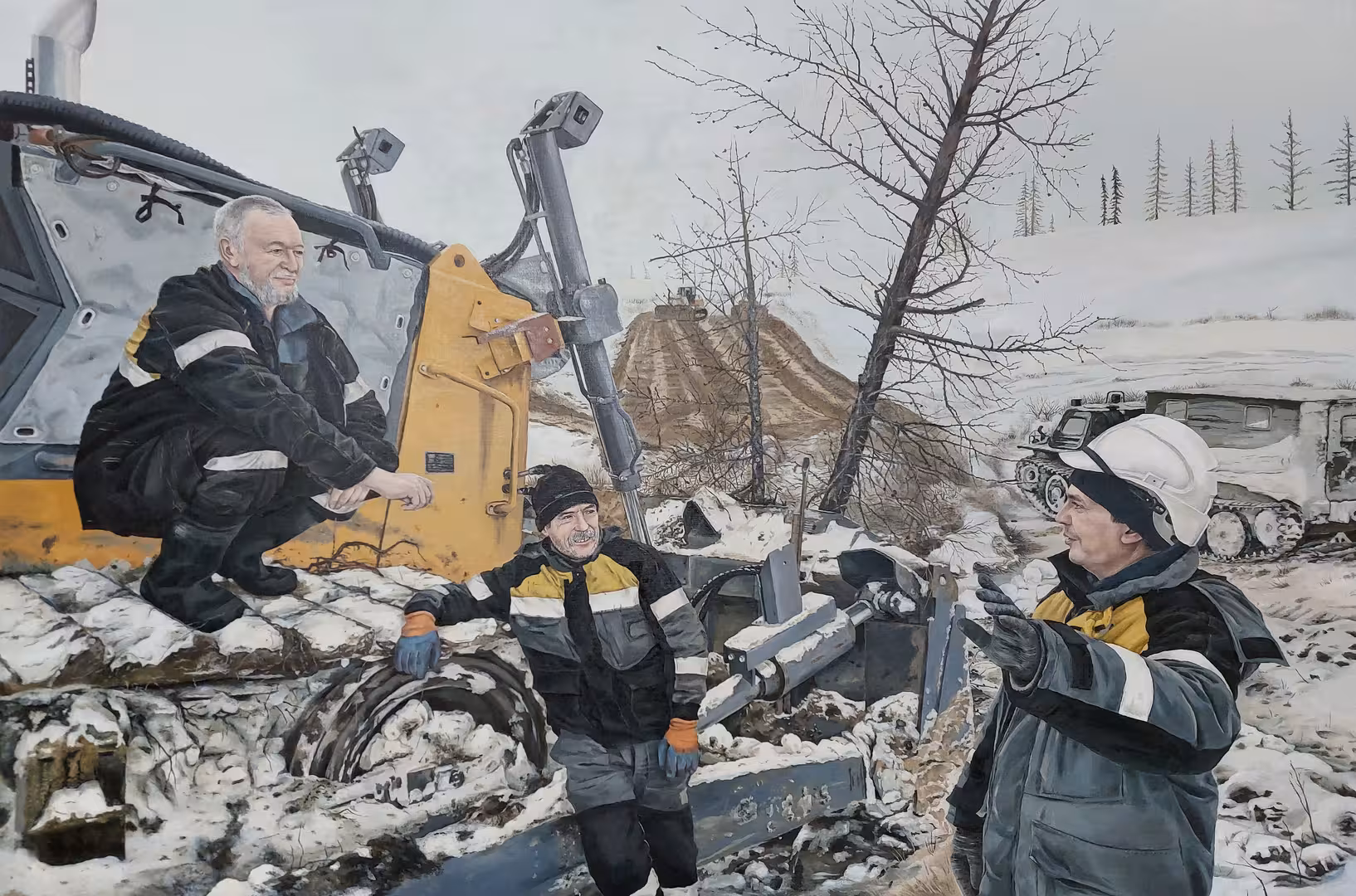 Восток Ойл. Начало пути, Холст, масло, 133х202см, 2022г..jpg