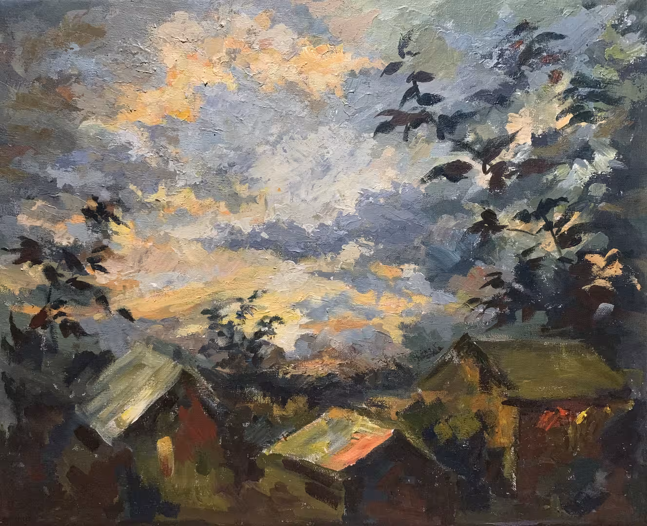 После дождя, холст, акрил, 40х50.jpg