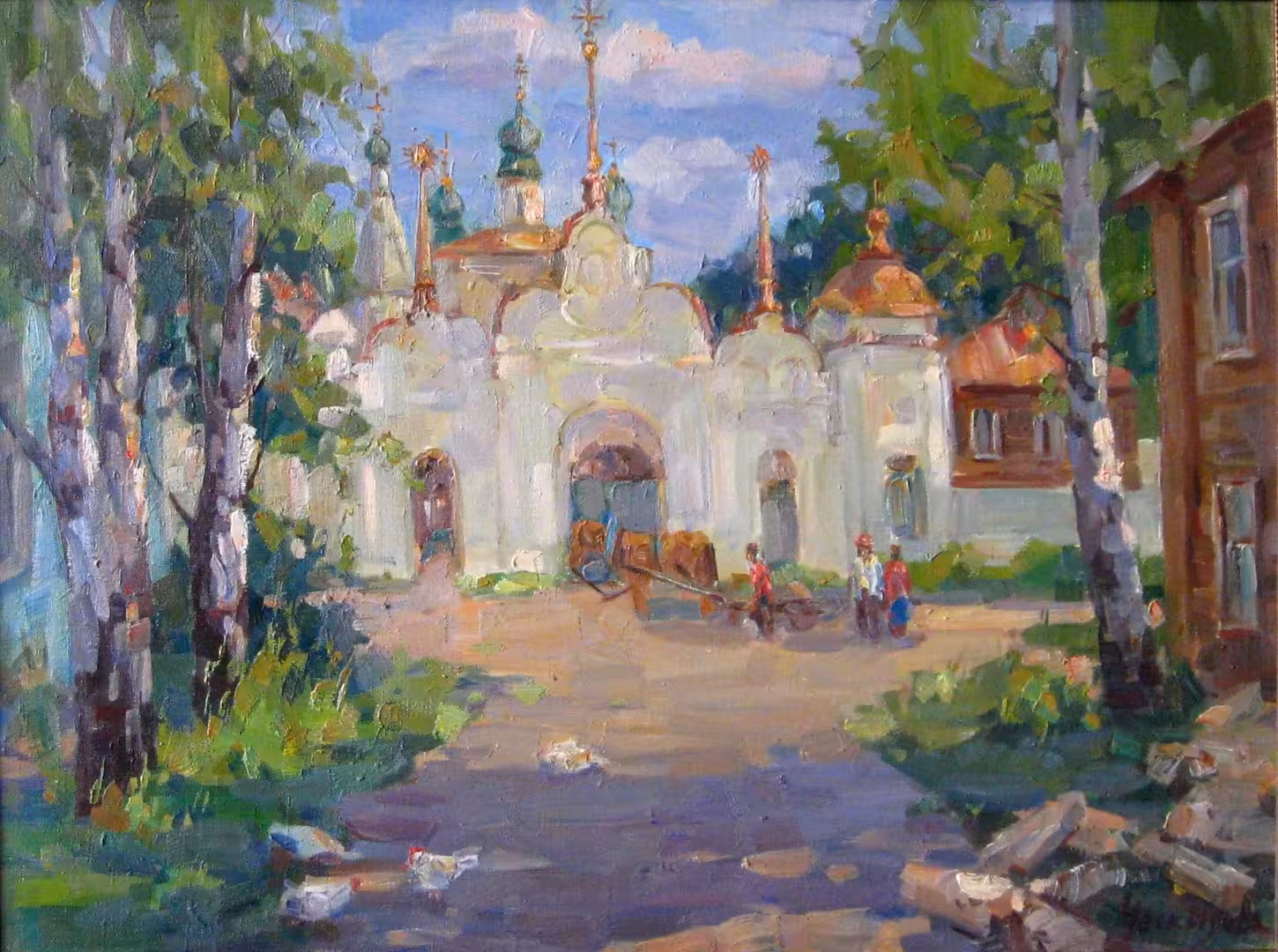 Ческидова О. Ю. Михайло-Архангельский монастырь в Устюге 2010 г. х. м. 60х80.JPG