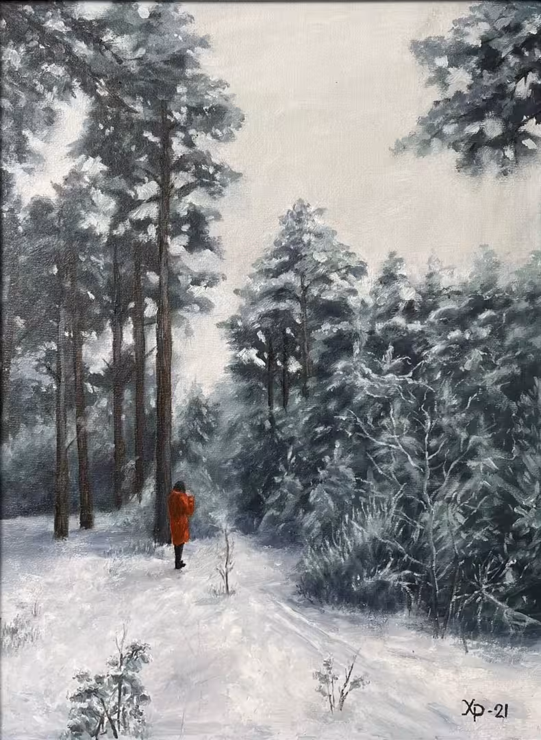 Хабибулин. Зимний пейзаж. 30х40. 2021.jpg