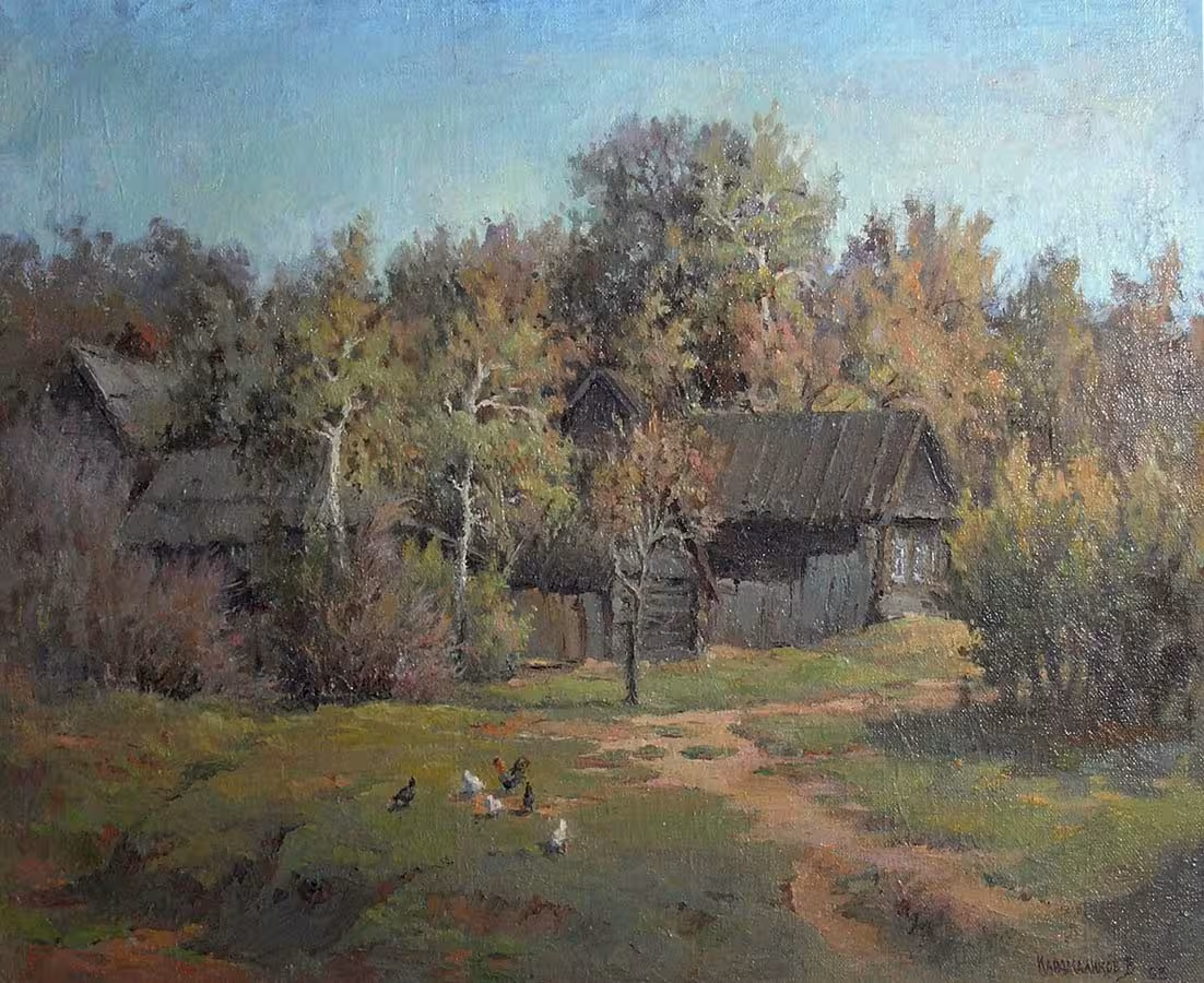 Старая улица в Чебоксарах (45х60, 1993).jpg
