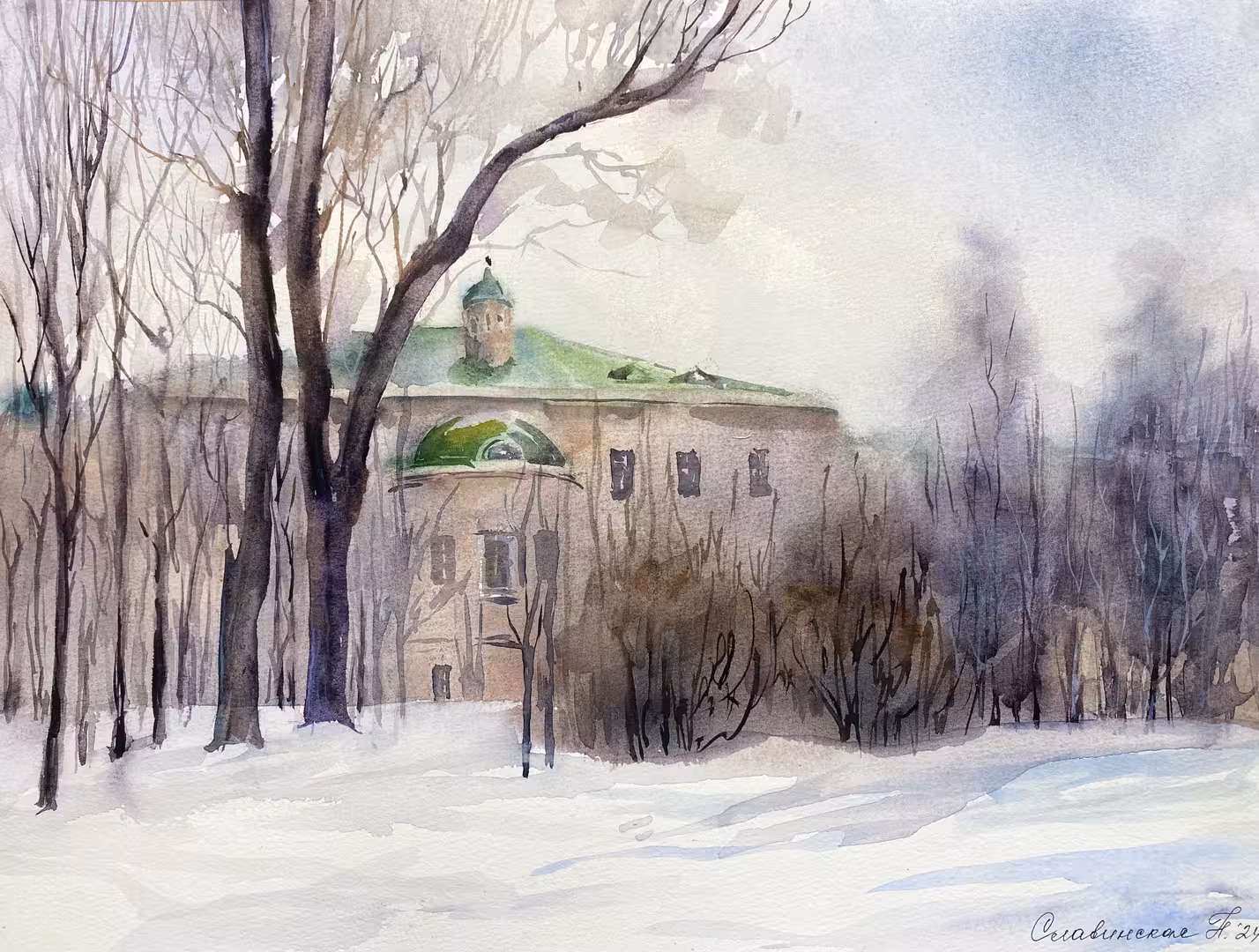 Славинская Наталья. Февраль. бум,акварель 40х50.jpeg