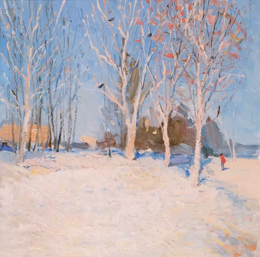 Весна в Хотьково,80х80,холст,масло,2013г..jpg