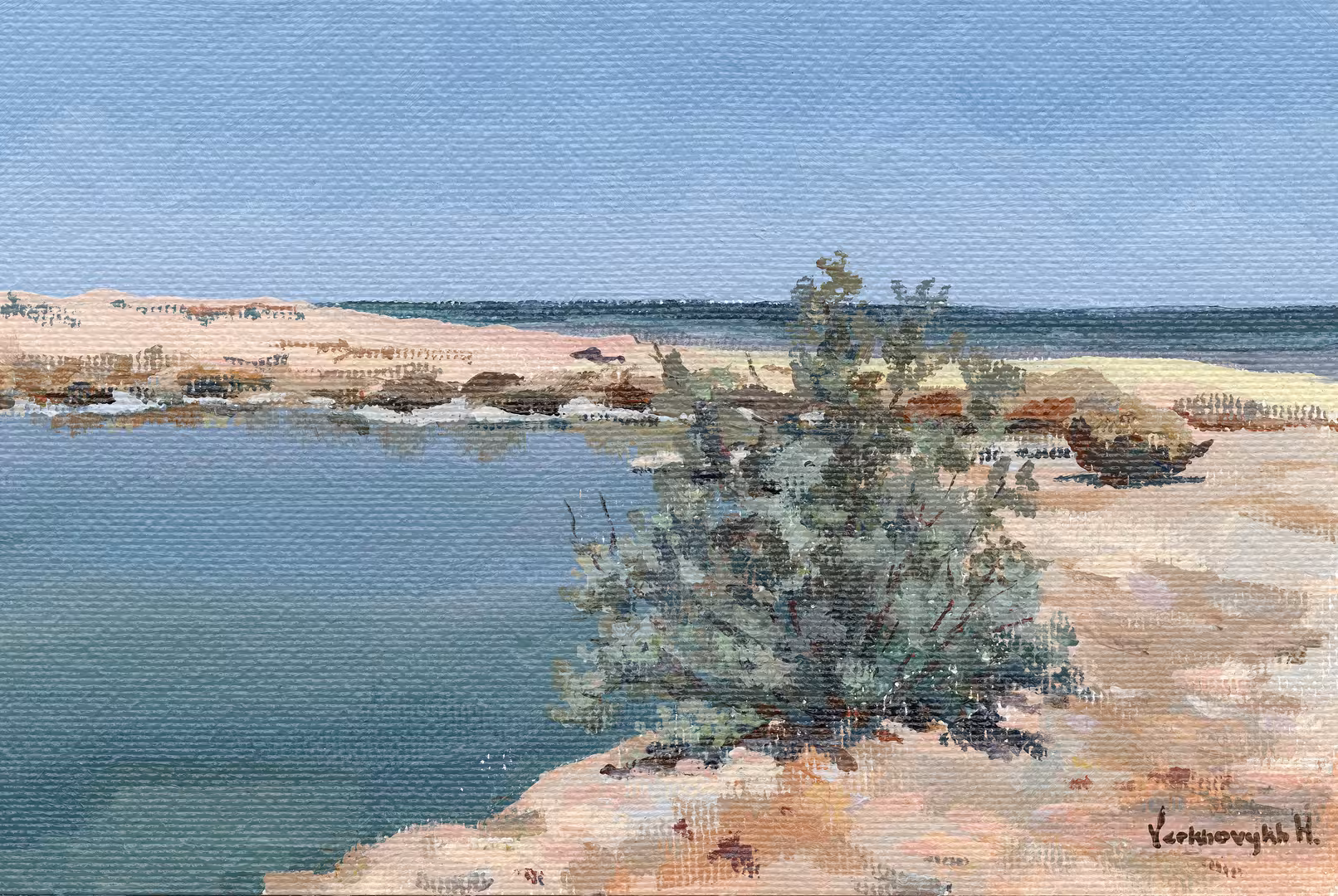 Эль Ахея. Хургада. 2025 Картон акрик 20x30.jpeg